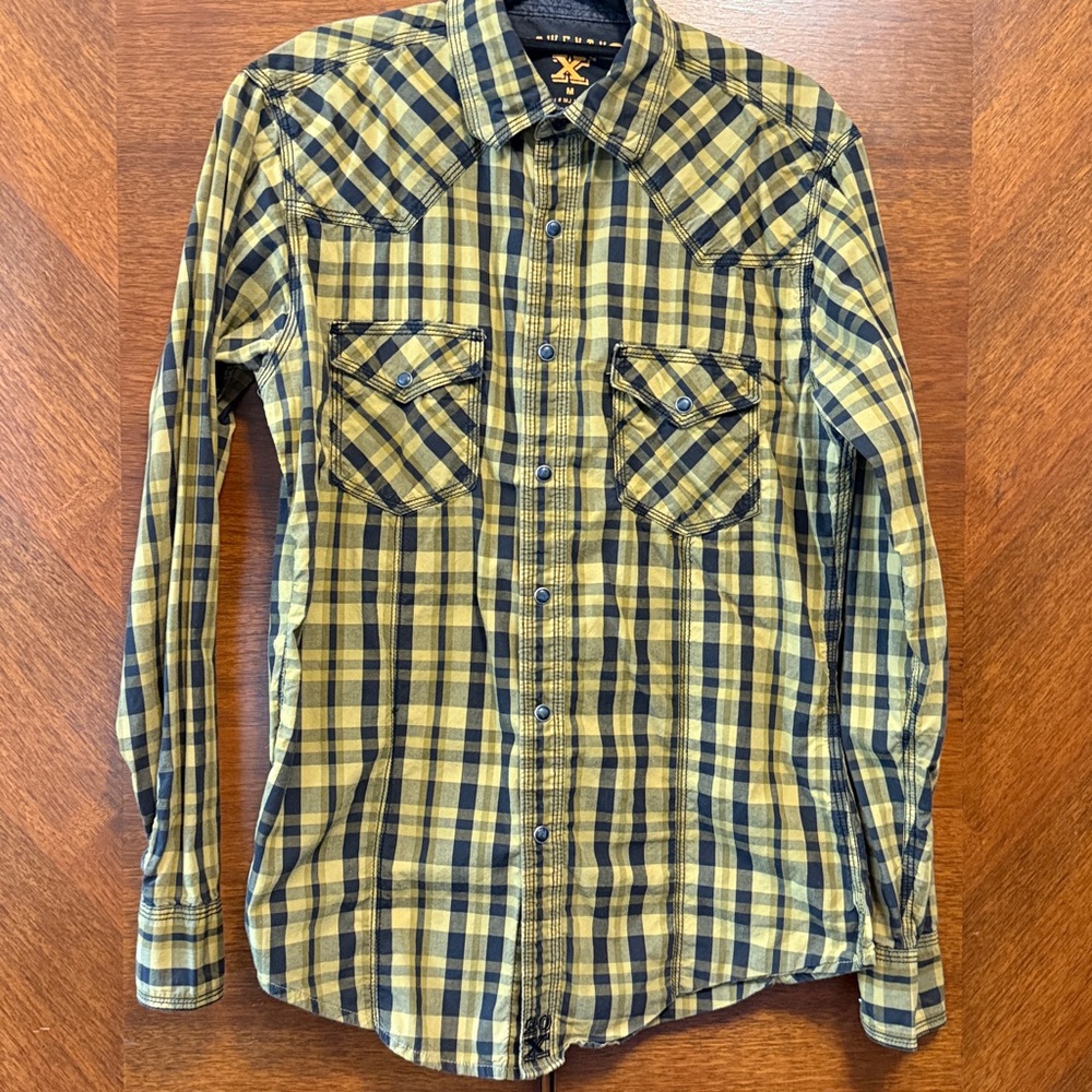 Western Plaid Shirt with snaps
